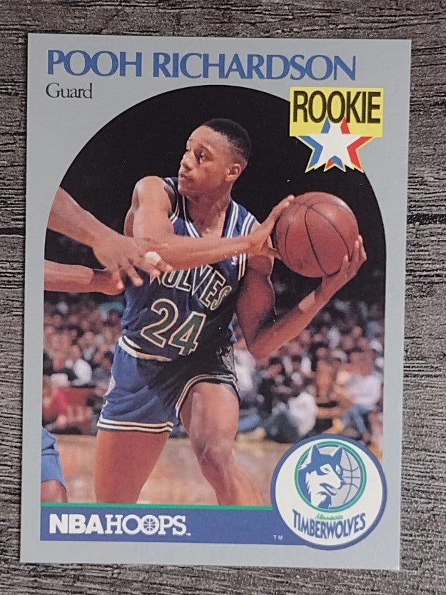 1990-91 Hoops #190 Pooh Richardson RC