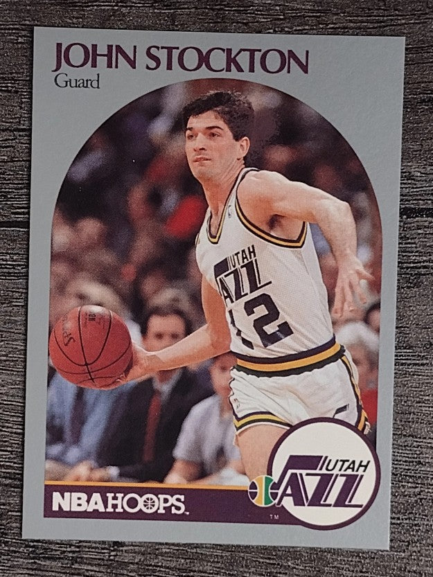 1990-91 Hoops #294 John Stockton
