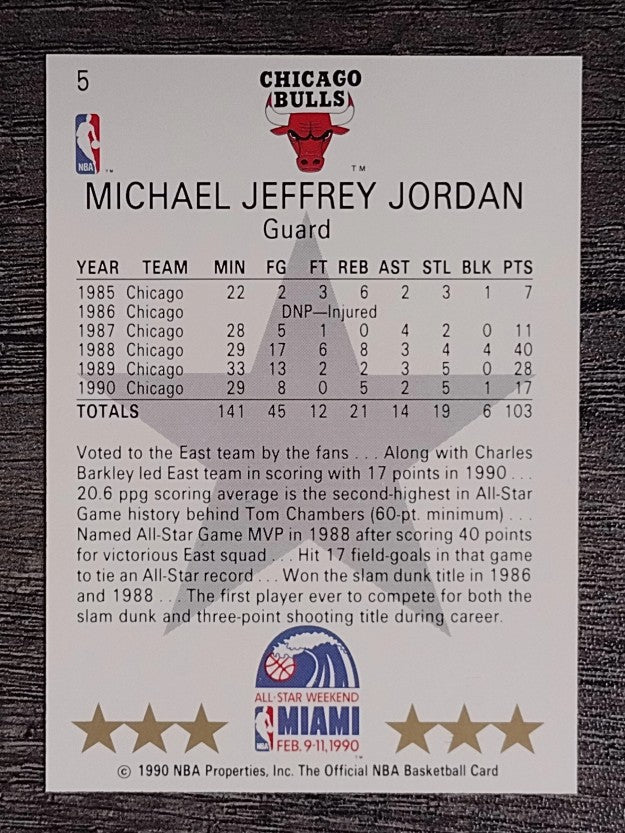 1990-91 Hoops #5 Michael Jordan AS SP