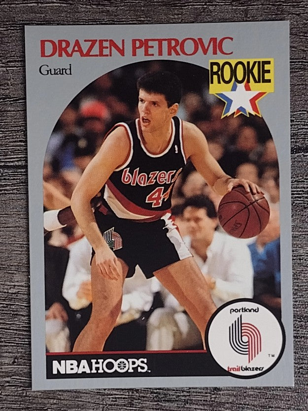 1990-91 Hoops #248 Drazen Petrovic RC