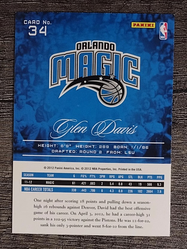 2012-13 Prestige #34 Glen Davis