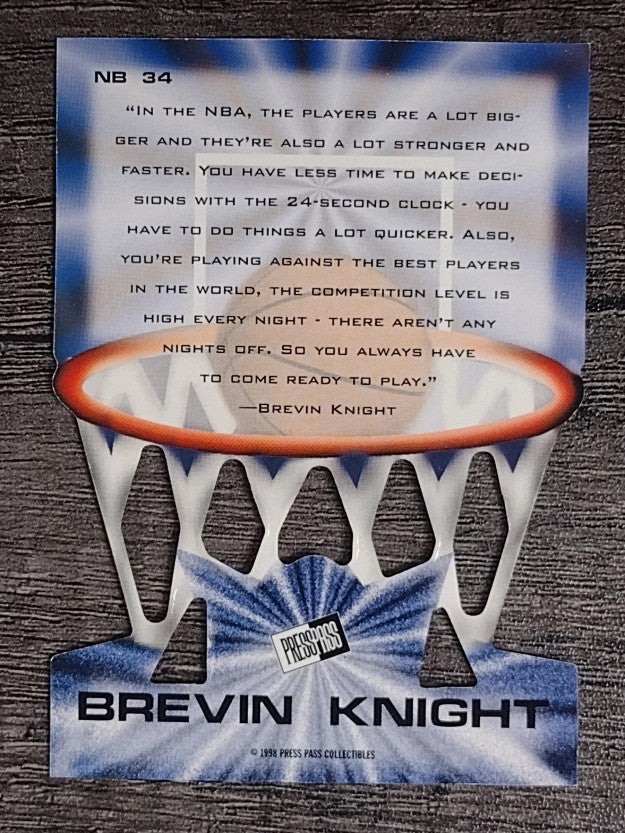 1998 Press Pass Net Burners #34 Brevin Knight