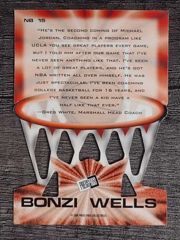 1998 Press Pass Net Burners #15 Bonzi Wells