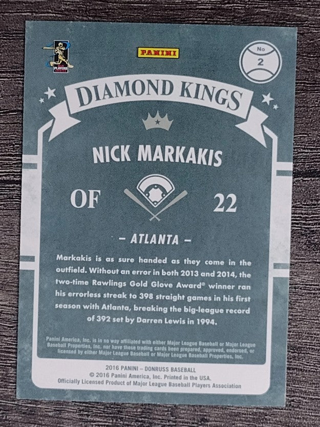 2016 Donruss #2 Nick Markakis DK