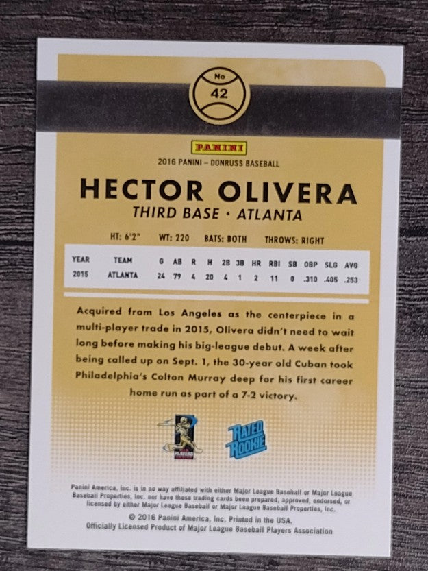 2016 Donruss Pink Border #42 Hector Olivera RR
