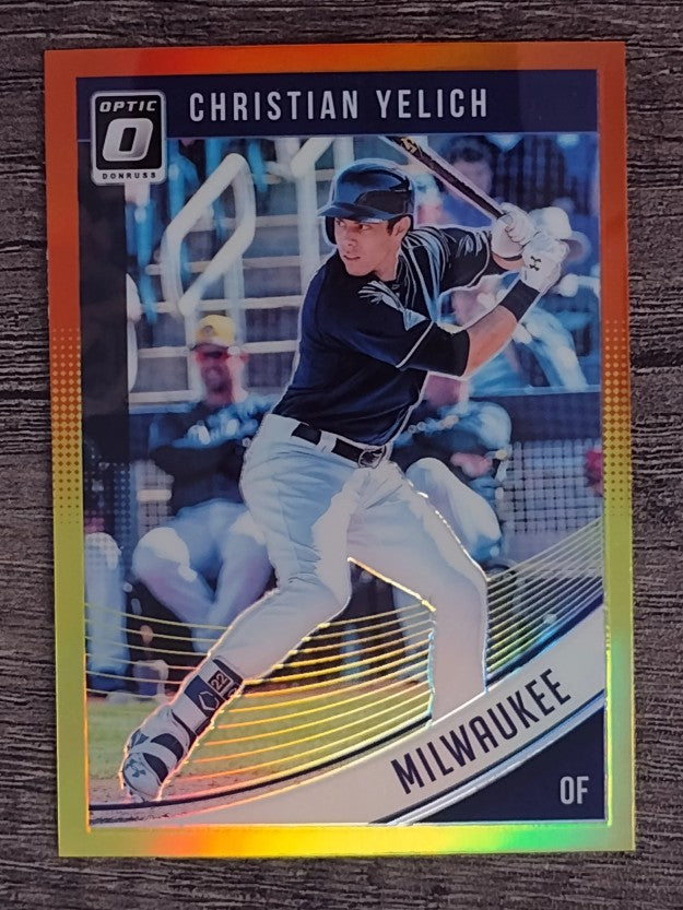 2018 Donruss Optic Red and Yellow #101 Christian Yelich