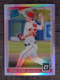 2018 Donruss Optic Holo #177 Erick Fedde RR