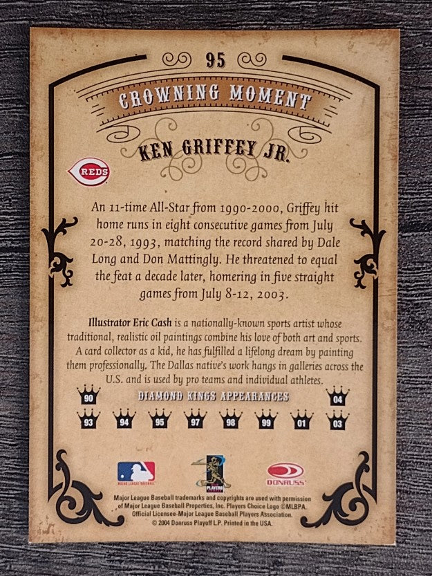 2004 Diamond Kings #95 Ken Griffey Jr.