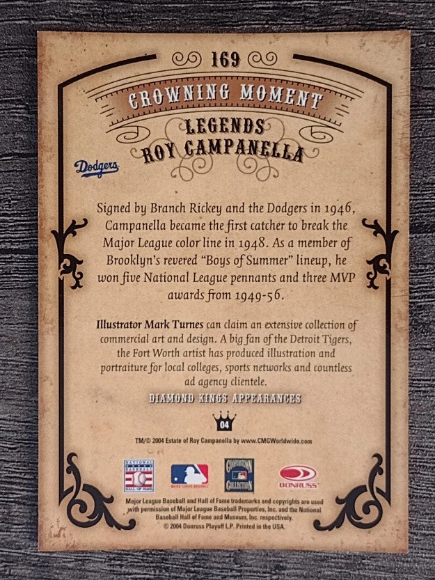 2004 Diamond Kings #169 Roy Campanella LGD
