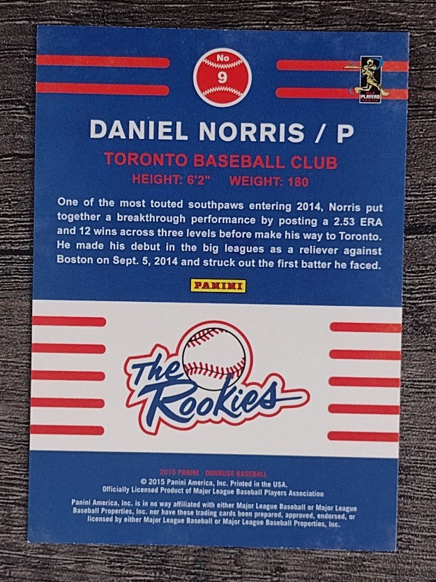 2015 Donruss The Rookies #9 Daniel Norris
