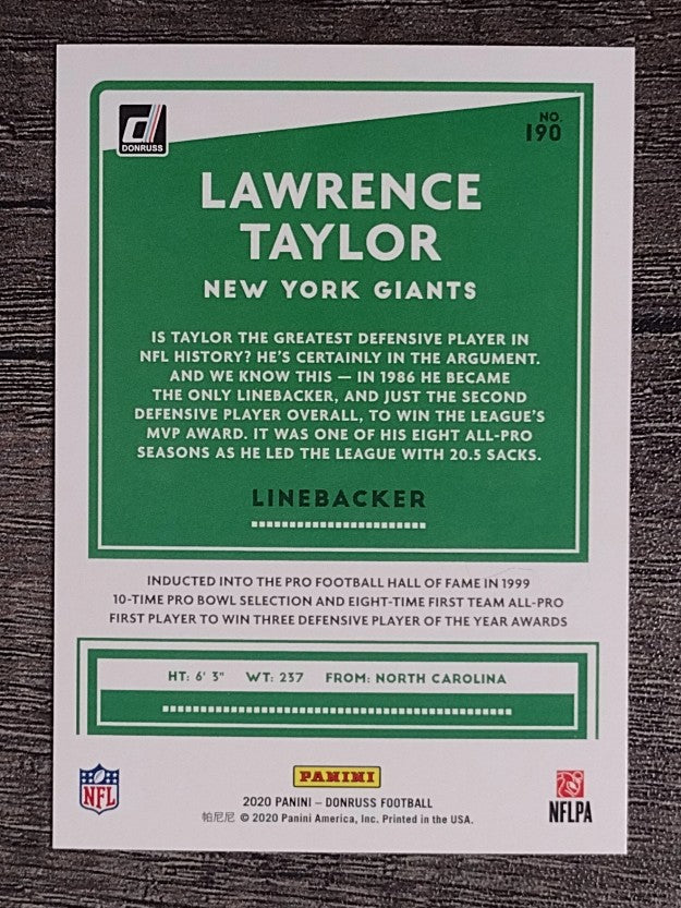 2020 Donruss #190 Lawrence Taylor