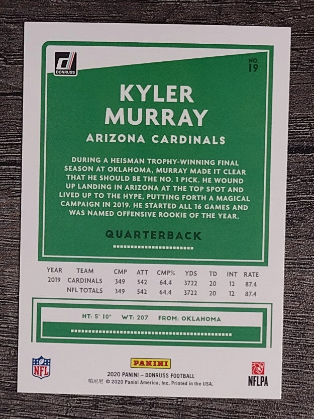 2020 Donruss #19A Kyler Murray