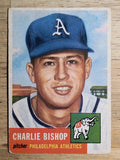 1953 Topps #186 Charlie Bishop RC (VGEX)