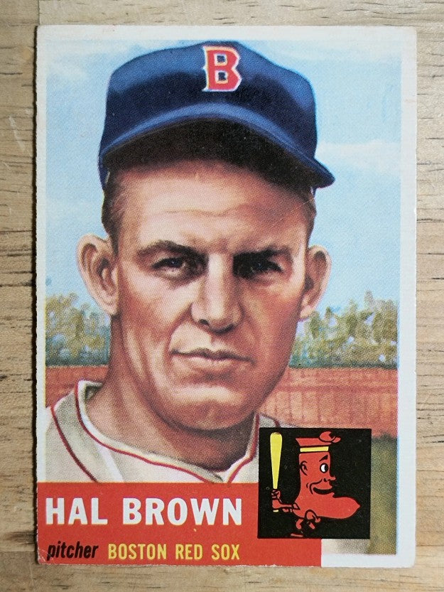 1953 Topps #184 Hal Brown RC (VGEX)