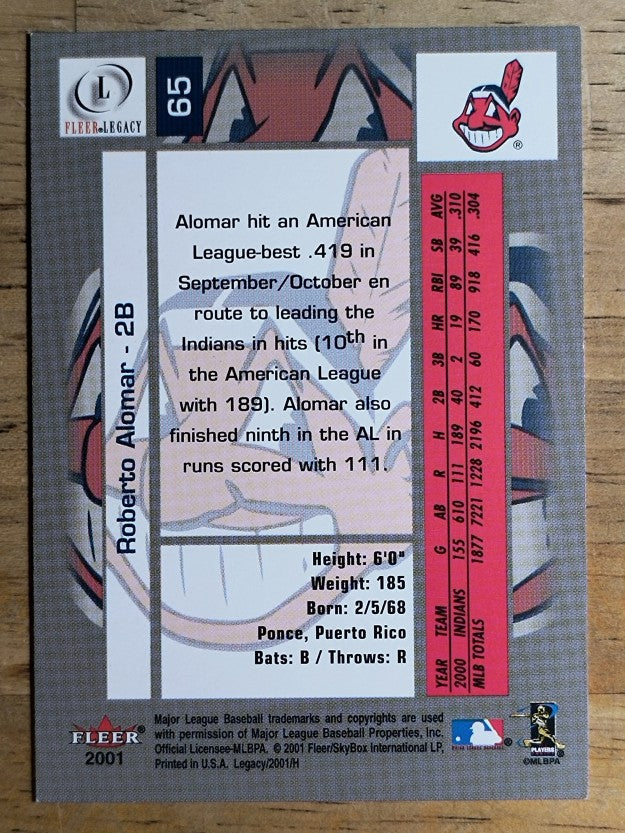 2001 Fleer Legacy #65 Roberto Alomar
