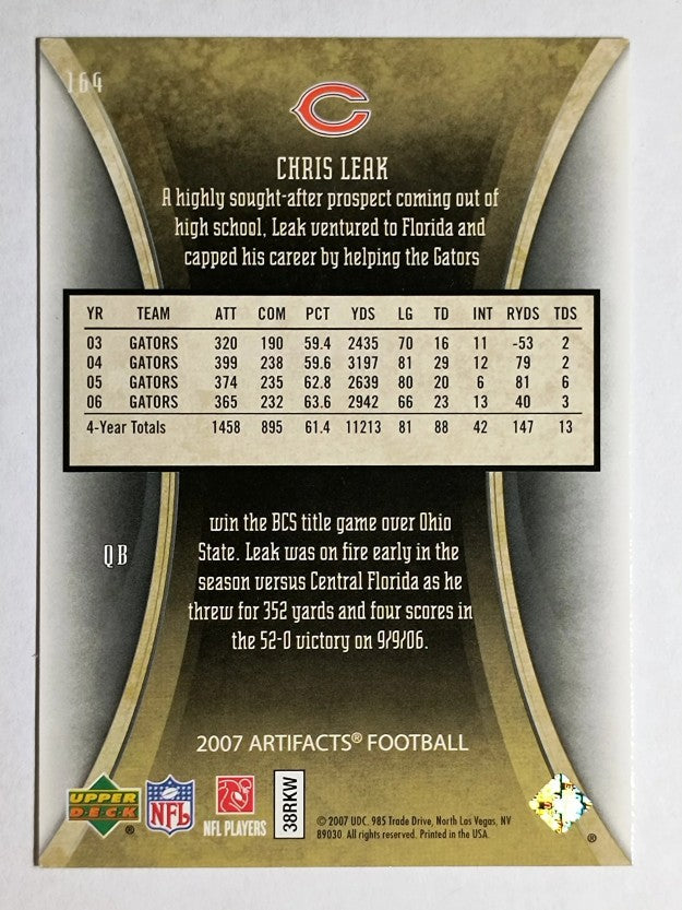 2007 Artifacts #164 Chris Leak RC