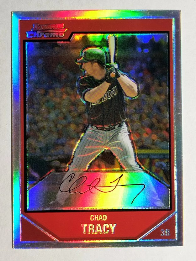 2007 Bowman Chrome Refractors #135 Chad Tracy