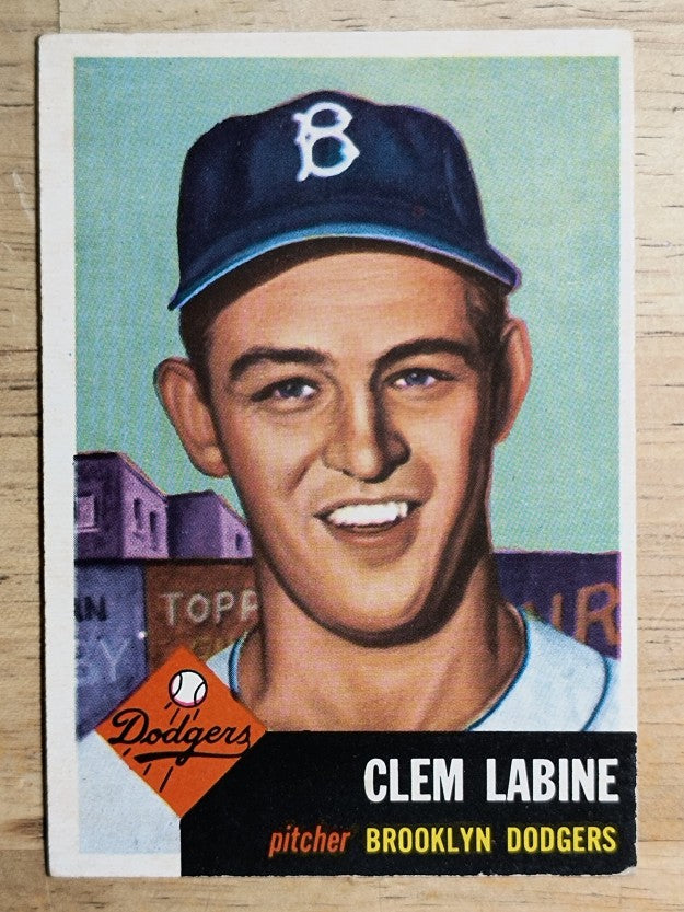 1953 Topps #14 Clem Labine DP (VGEX)