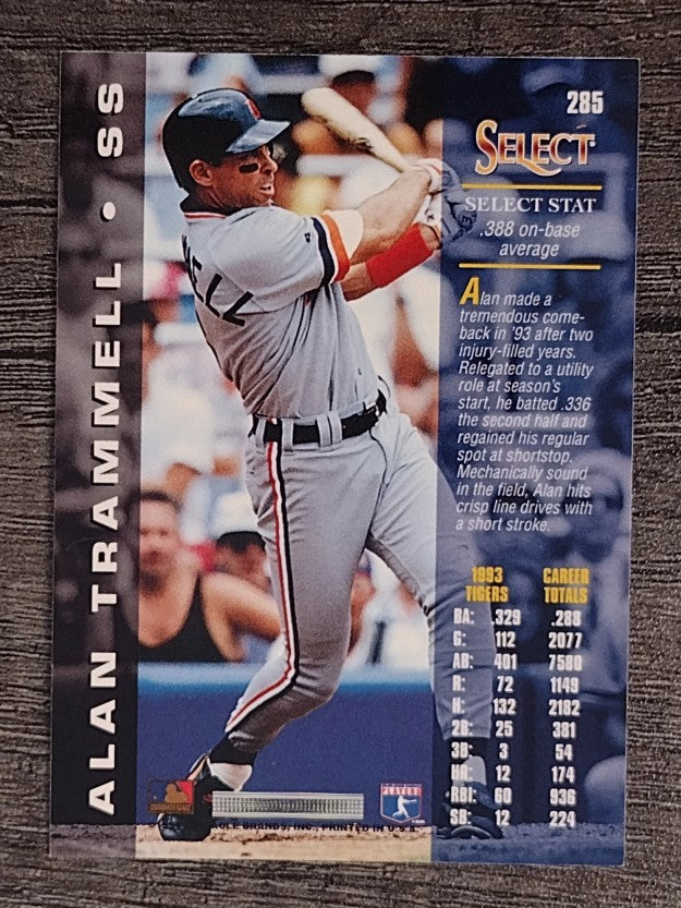 1994 Select #285 Alan Trammell