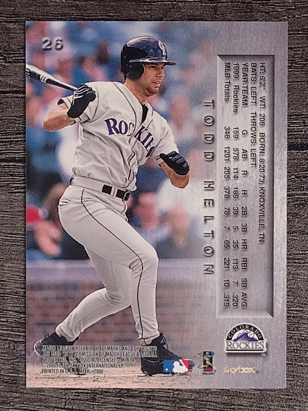 2000 Metal #26 Todd Helton