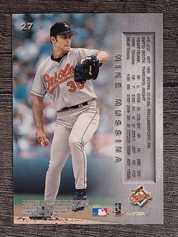 2000 Metal #27 Mike Mussina