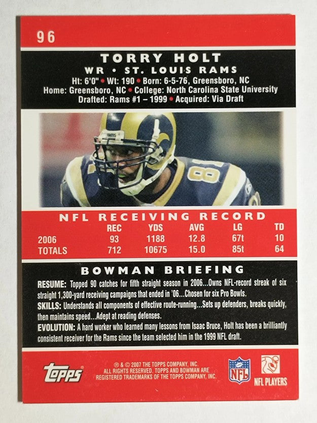 2007 Bowman Gold #96 Torry Holt