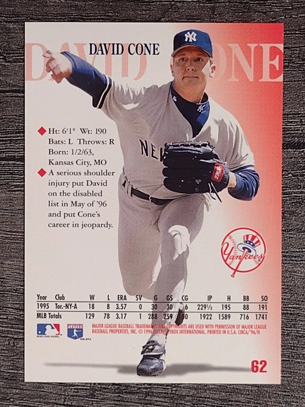 1996 Circa #62 David Cone