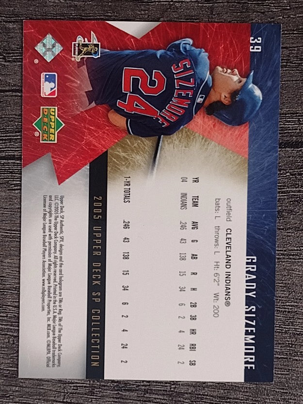 2005 SPx #39 Grady Sizemore