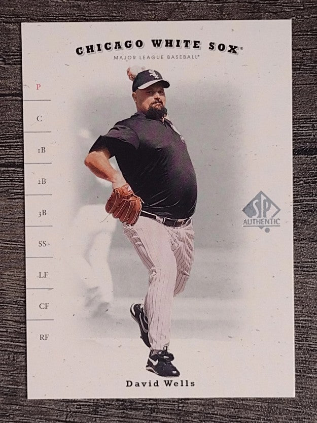 2001 SP Authentic #34 David Wells