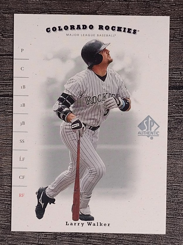 2001 SP Authentic #90 Larry Walker