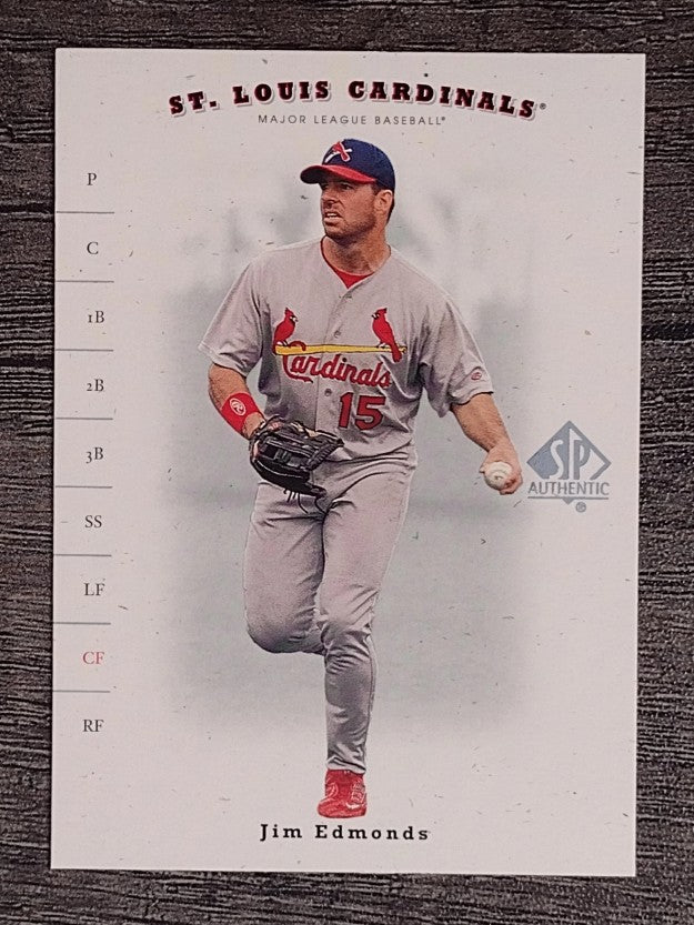 2001 SP Authentic #52 Jim Edmonds