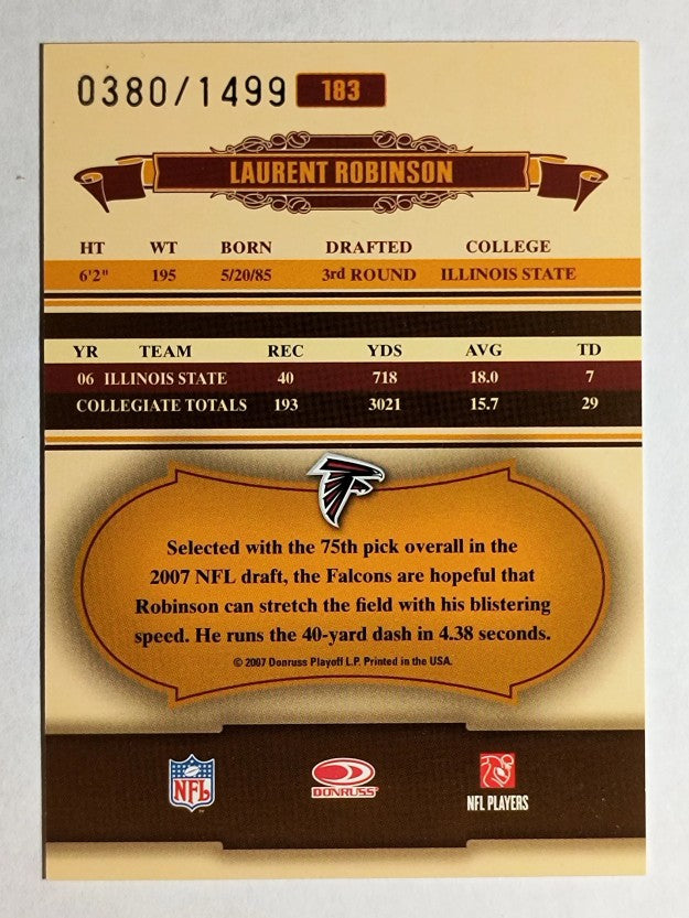 2007 Donruss Classics #183 Laurent Robinson/1499 RC