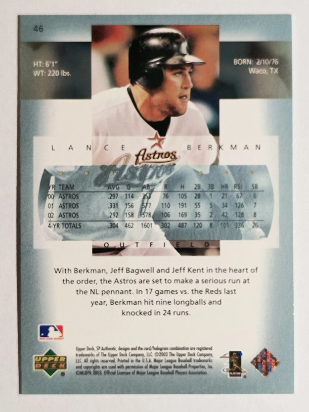2003 SP Authentic #46 Lance Berkman