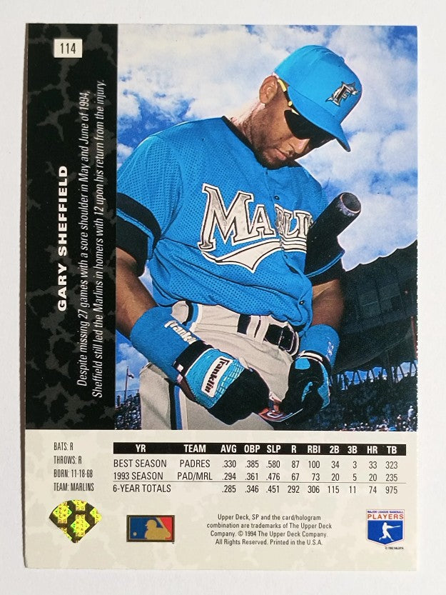 1994 SP #114 Gary Sheffield