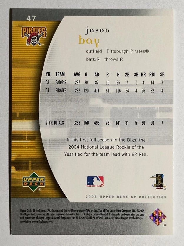 2005 SP Authentic #47 Jason Bay