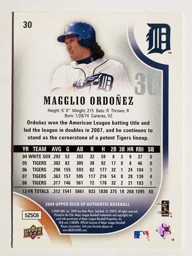 2009 SP Authentic #30 Magglio Ordonez