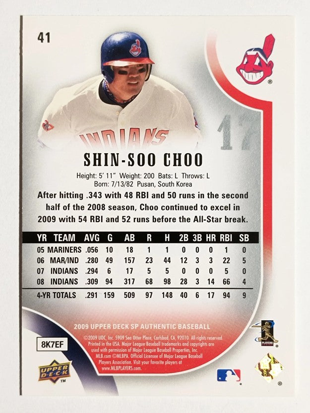2009 SP Authentic #41 Shin-Soo Choo
