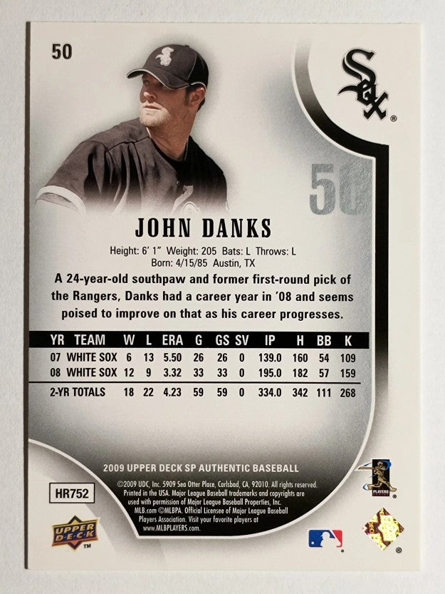 2009 SP Authentic #50 John Danks