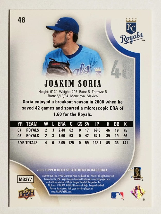 2009 SP Authentic #48 Joakim Soria