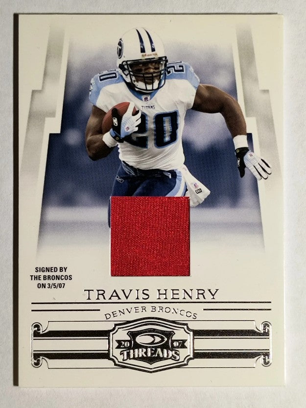 2007 Donruss Threads Jerseys #54 Travis Henry