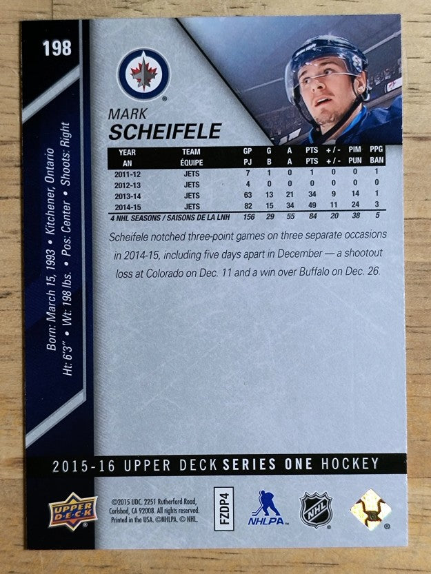 2015-16 Upper Deck #198 Mark Scheifele