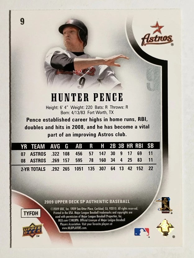 2009 SP Authentic #9 Hunter Pence