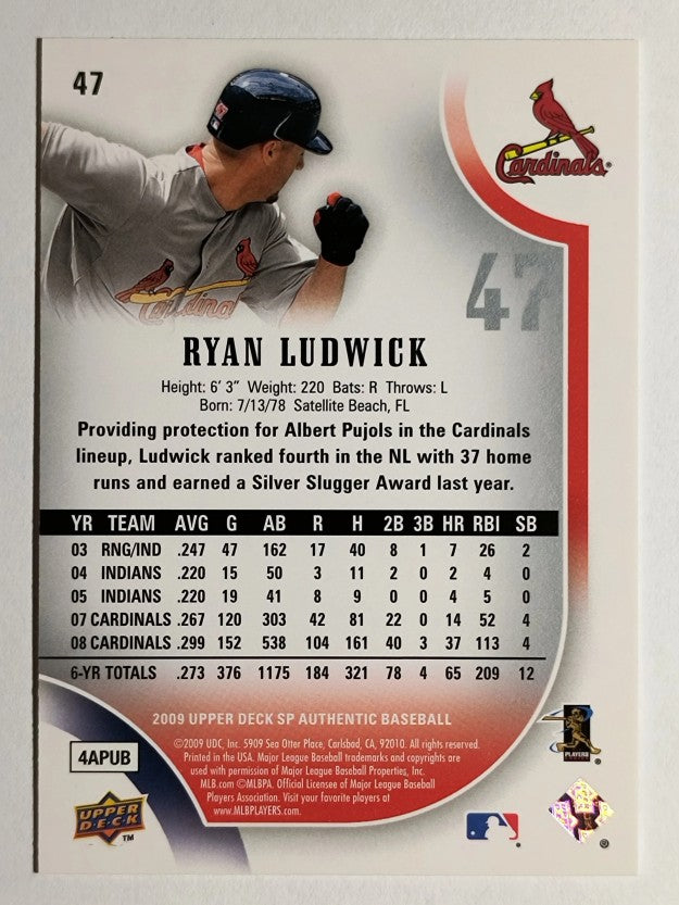 2009 SP Authentic #47 Ryan Ludwick