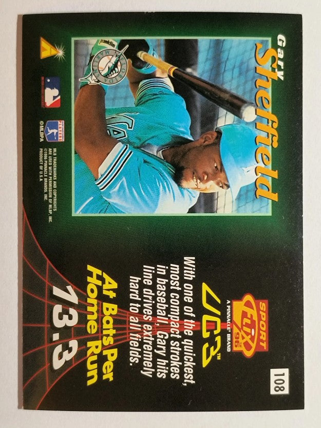 1996 Sportflix #108 Gary Sheffield UC3