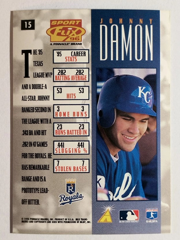 1996 Sportflix #15 Johnny Damon