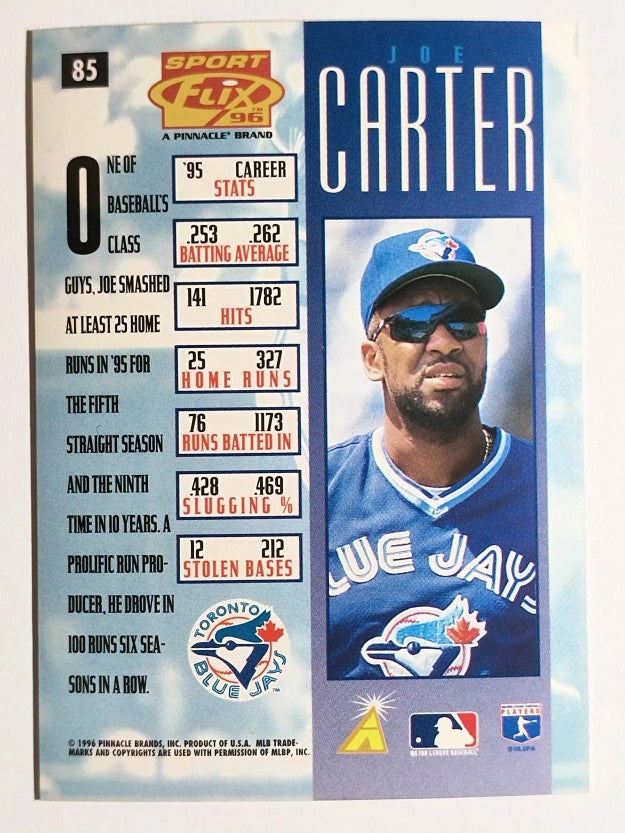 1996 Sportflix #85 Joe Carter