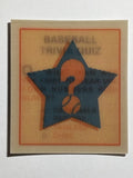 1986 Sportflics Trivia #133 Baseball Trivia Quiz