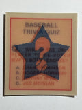 1986 Sportflics Trivia #70 Baseball Trivia Quiz