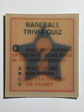 1986 Sportflics Trivia #24 Baseball Trivia Quiz