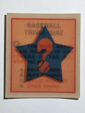 1986 Sportflics Trivia #36 Baseball Trivia Quiz